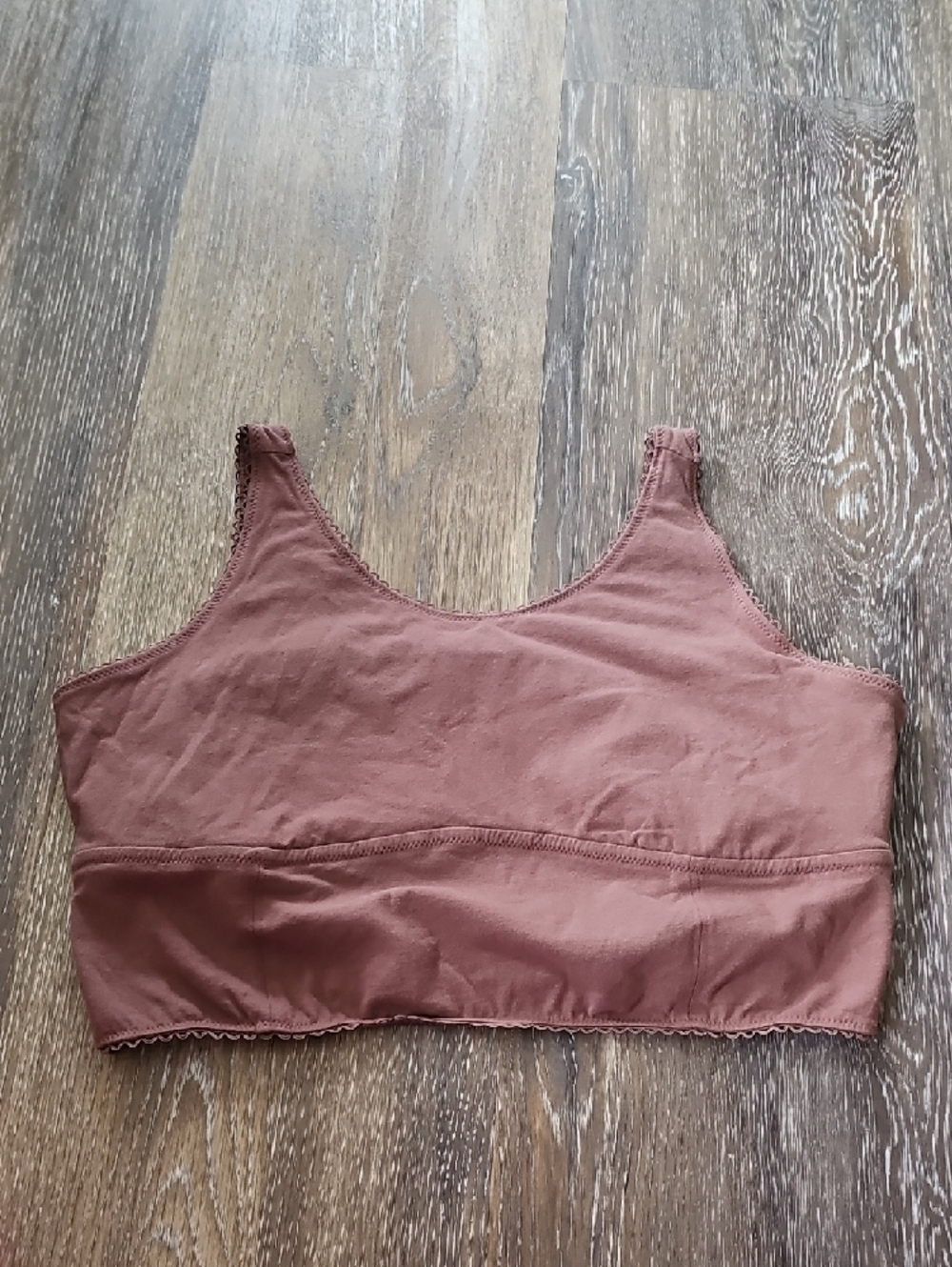 torrid Dusty Mauve Wireless Cotton Bralette - Picture 3 of 5